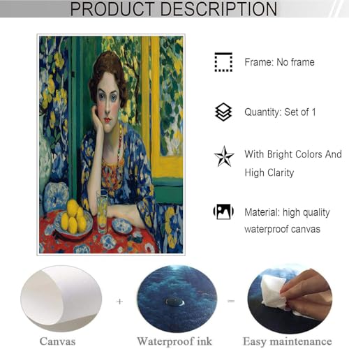 Tableau Decoration Murale Vert pour Murs Vides Chambre - 7