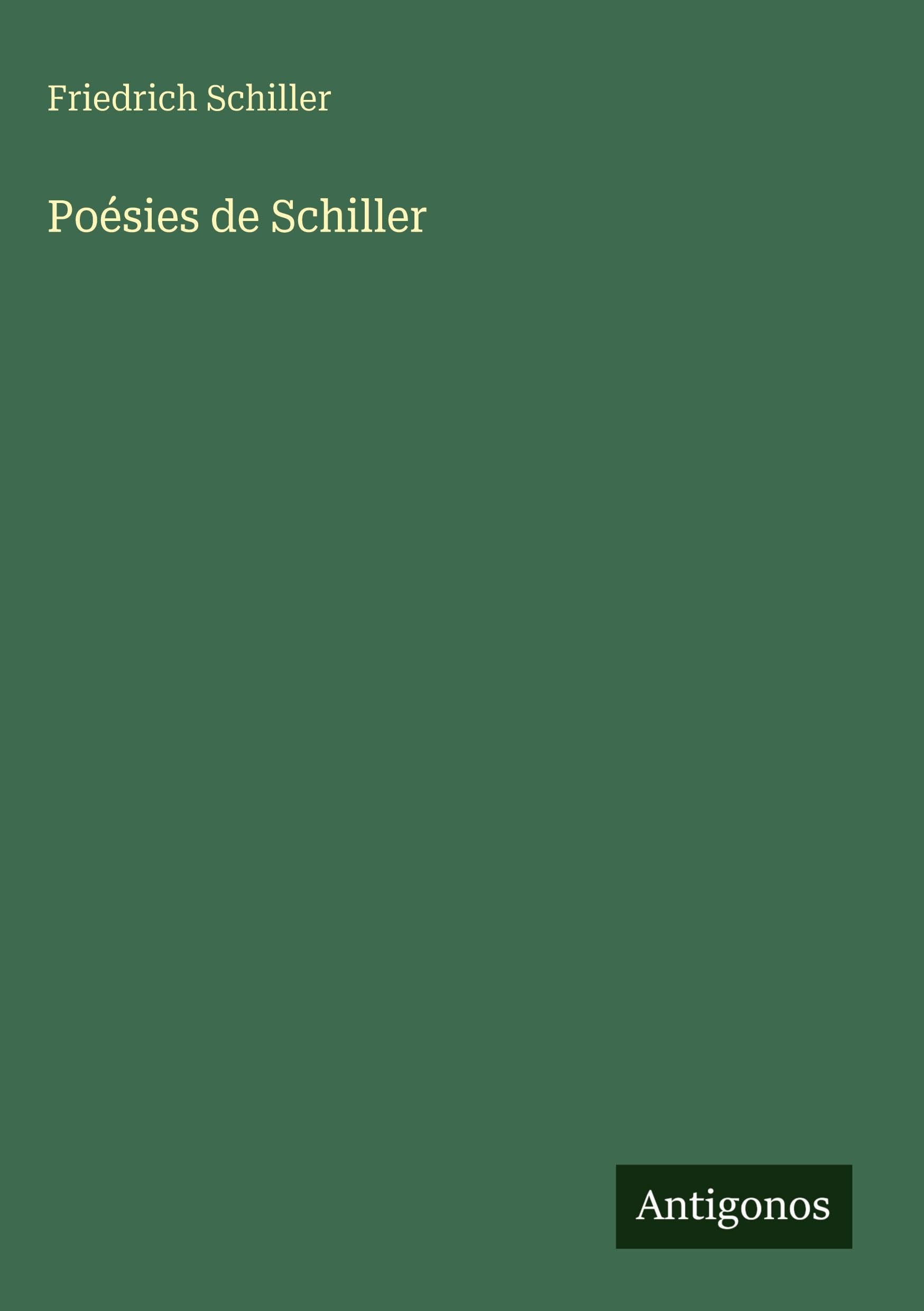 Poésies de Schiller
