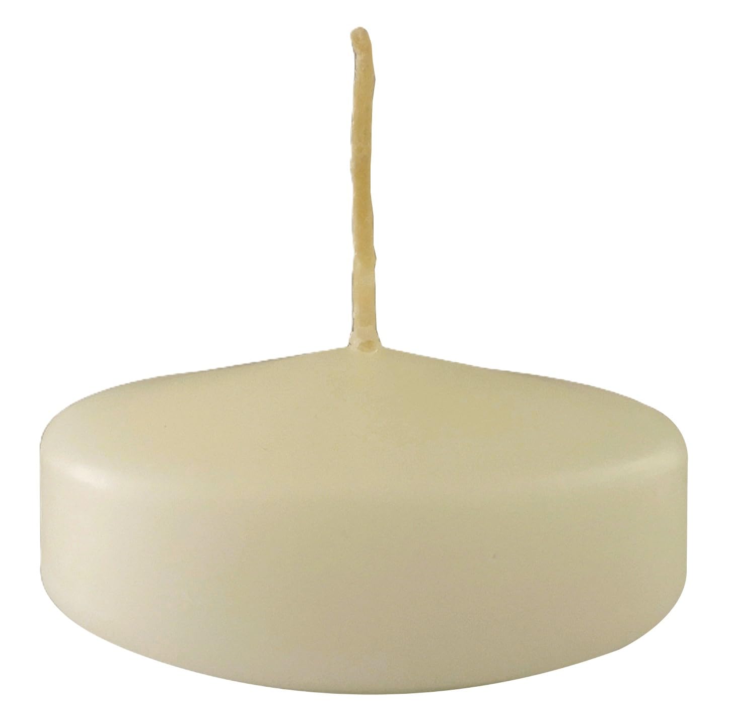 Pack of 28 Floating Candles - 5 cm Diameter - 5.5 Hours Burn Time - Cream Colour - Cereria Di Giorgio