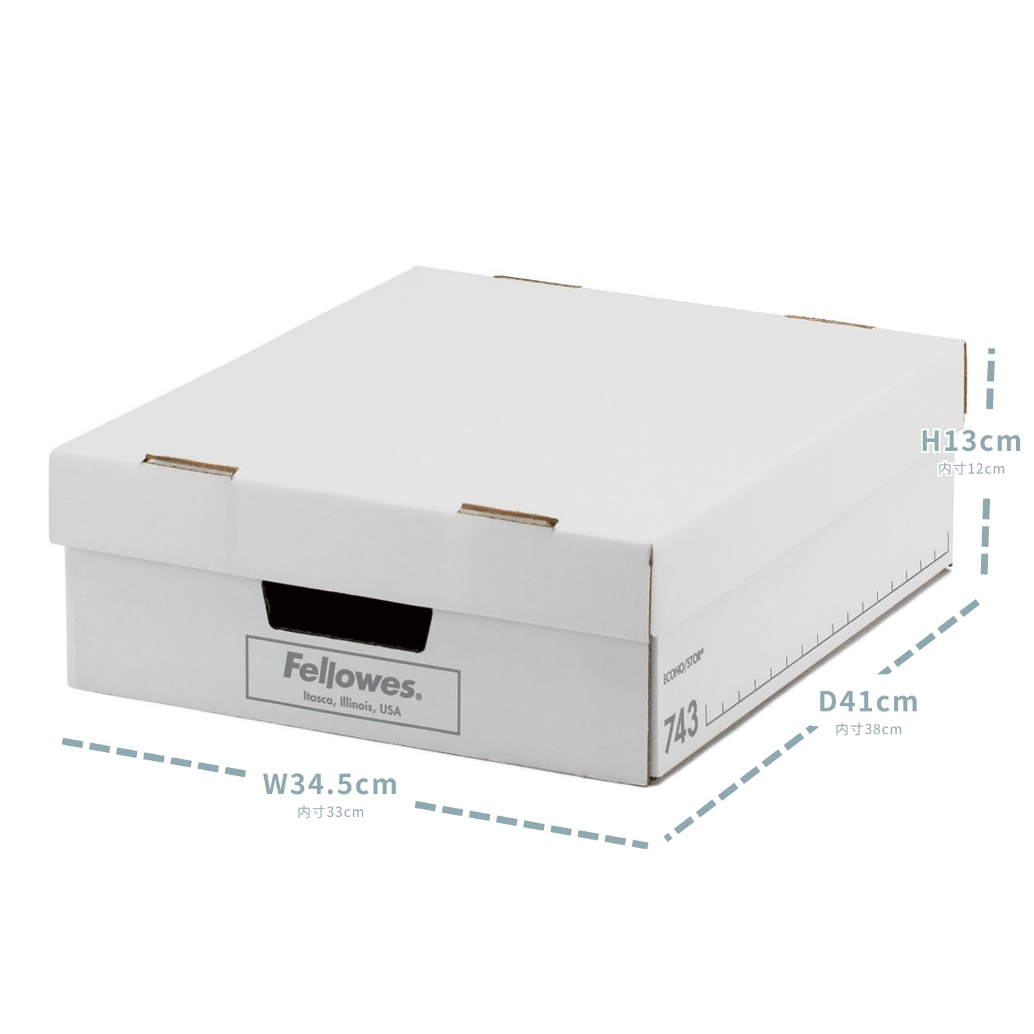 Amazon.co.jp: フェローズ バンカーズボックス 743S 白/グレー 6個1