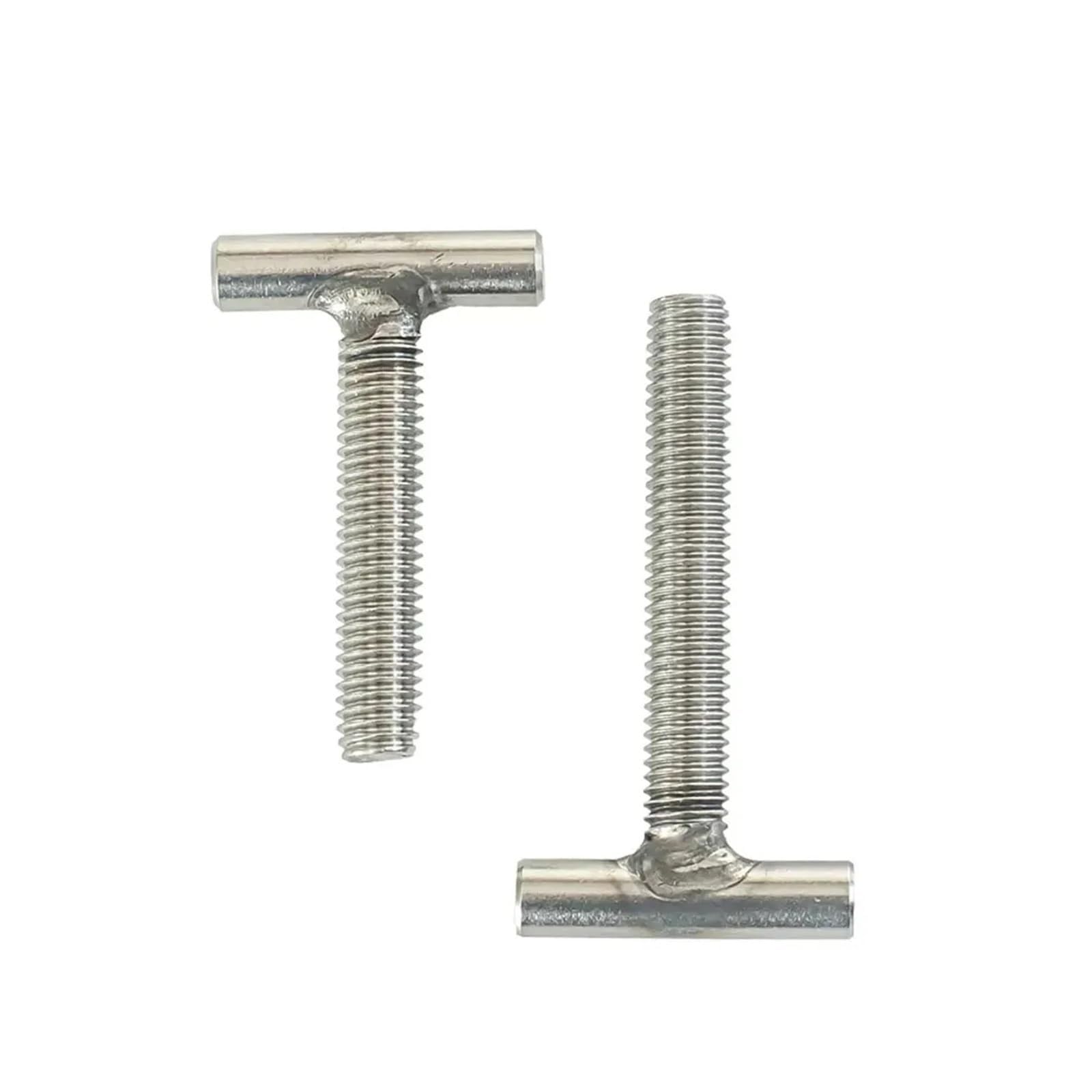 Vis en T, Lot de 2 boulons de serrage à tige filetée en T M10 40-150 mm, en acier inoxydable GB37 304, à rainure en T(M10*150mm)
