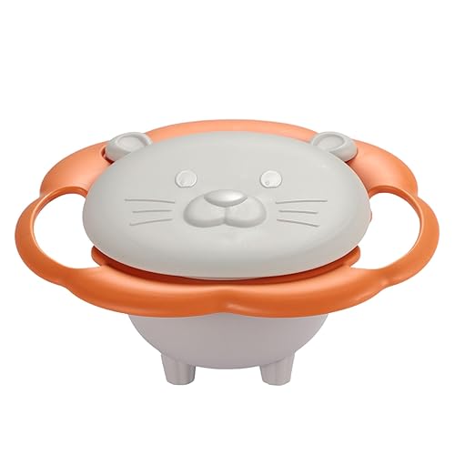 Tazón mágico de giroscopio mejorado con rotación de 360 a prueba de derrames con tapa