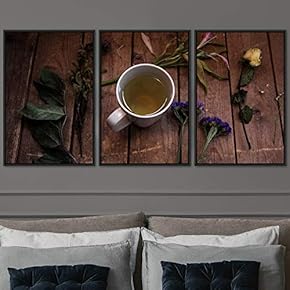 signwin 3 Piece Framed Canvas Wall Art Coffee...