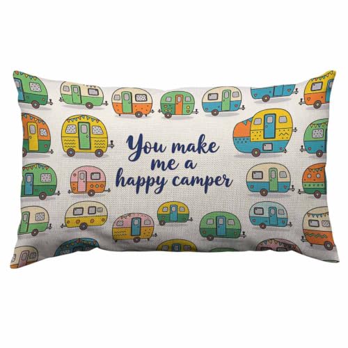 HOSNYE Camper Van Throw Pillow Cover You Make Me A...