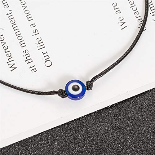 kelistom Evil Eye Anklet Bracelet for Women Men Handmade Simple String Waterproof Ankle Bracelets for Women Minimalist Jewelry Adjustable4
