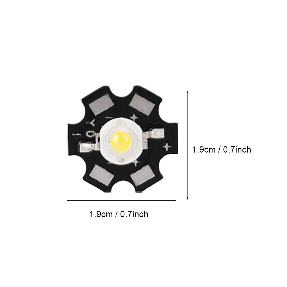 25 Stück 3W COB LED-Chip 3000-3200K Warmweiß – Hohe Helligkeit, 260-280 LM, Aluminium-Substrat – Für DIY-Beleuchtung & Flutlicht