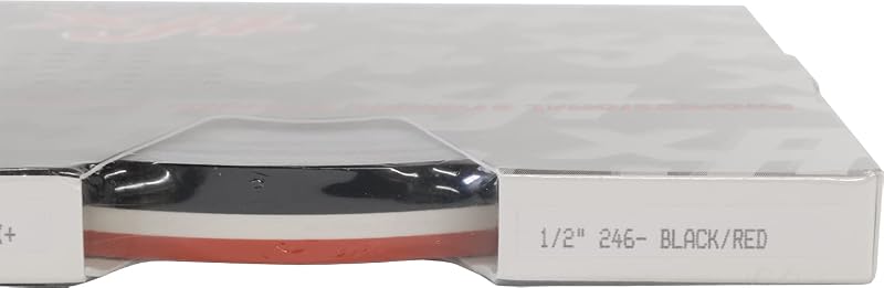 Fita dupla de pinstripe Universal TFX 0208246 preta e vermelha para personalização automotiva – 45,72 m