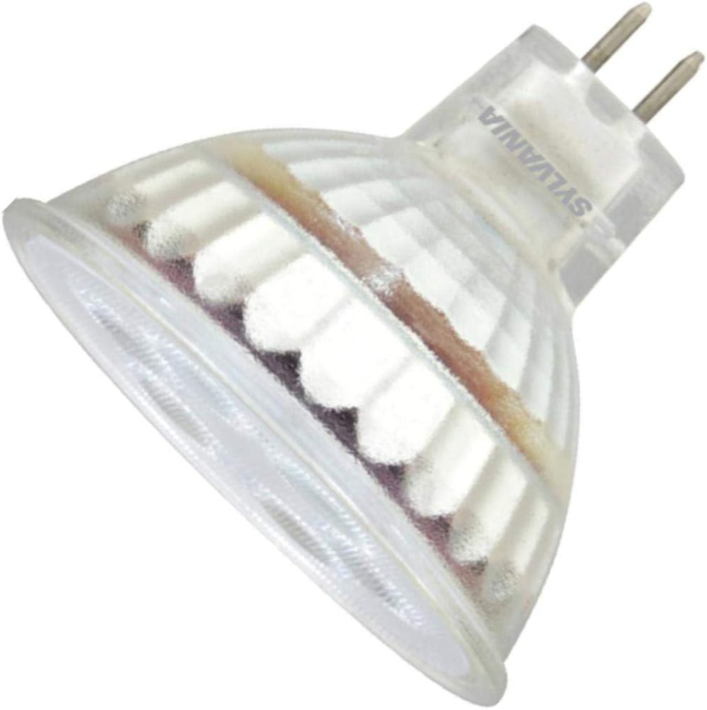Sylvania LED Flood MR16 Light Bulb, 50W Equivalent, 7W Efficient, GU5.3 Bi-Pin Base, 25 Degree Angle, Dimmable, 3000K, Bright White - 1 Pack (41378)