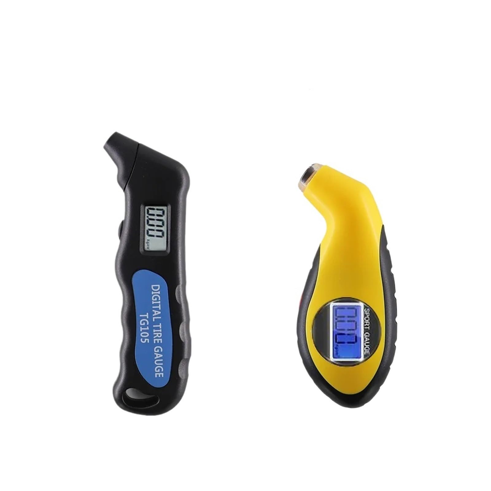 Manomètre Numérique De Pression D'air De Pneu De Voiture, Manomètre À Affichage LCD, Baromètres Testeur For Voiture Camion Moto Vélo Facile à Utiliser