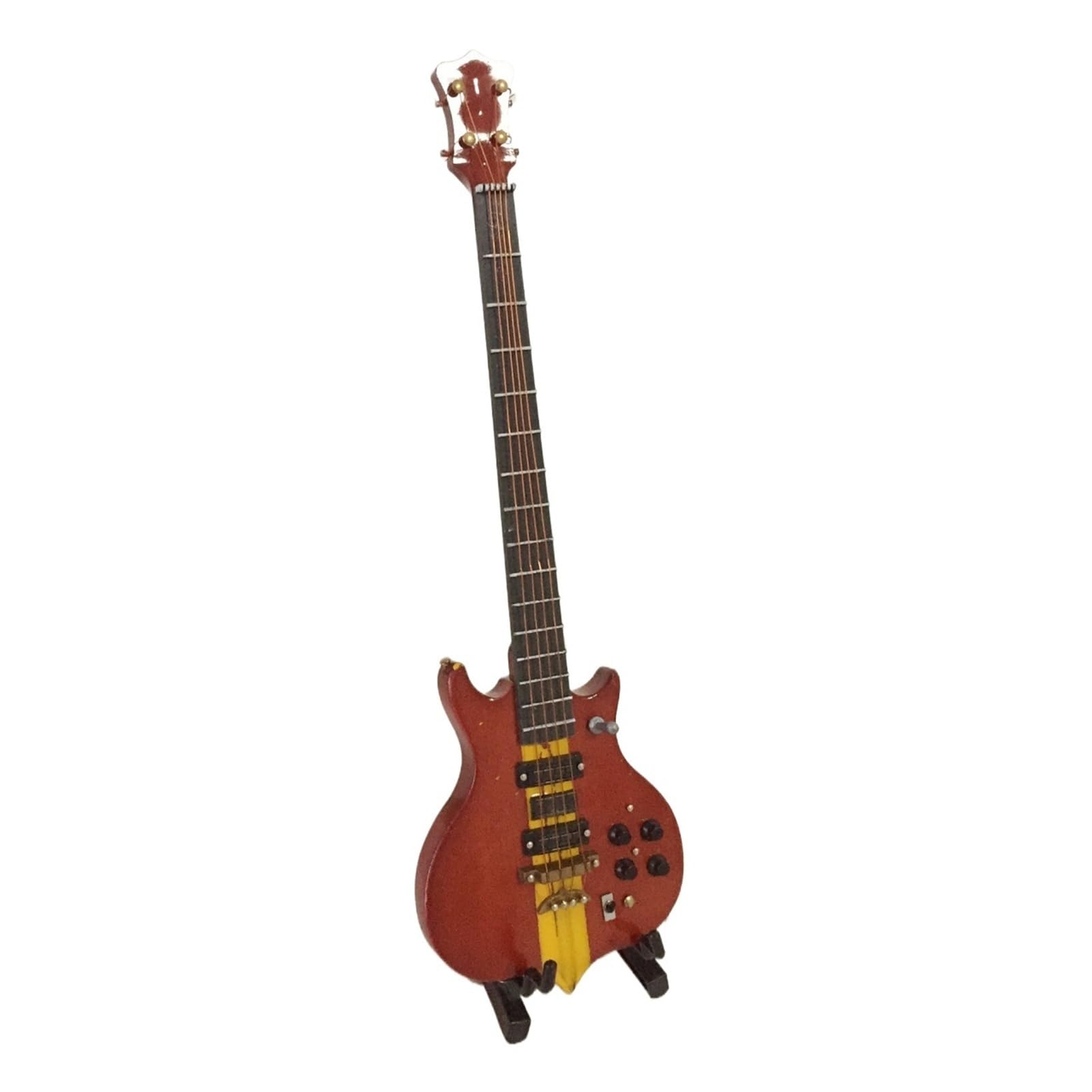 18cm Miniature Electric Guitar Model Ornament Musical Instrument Decor