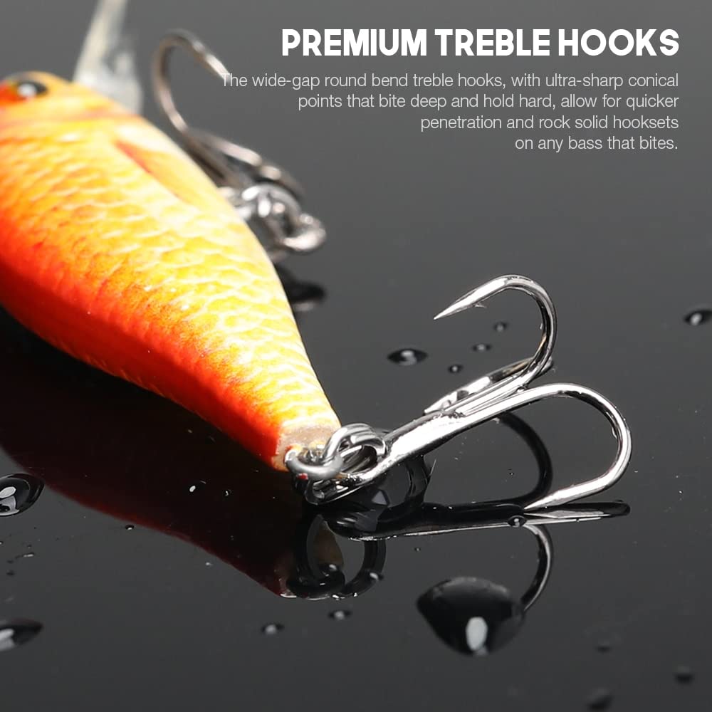 5 Piezas/Caja Mini Minnow wobblers Pesca señuelo Juego de señuelos 5 cm 4g Flotante Minnow señuelos Kit Cebo Artificial cigüeñal Pesca (Color : Set B)