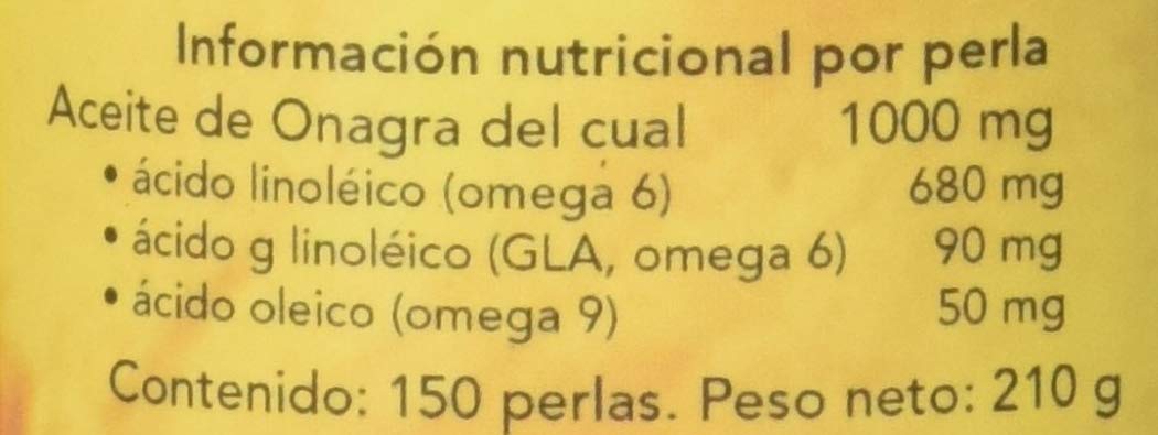 Onagra - 150 Perlas