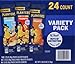 PLANTERS Variety Packs (Salted Cashews, Salted Peanuts & Honey Roasted Peanuts), 24 Packs - Individual Bags of On-the-Go Nut Snacks - No Cholesterol or Trans Fats - Source of Fiber and Healthy Fats