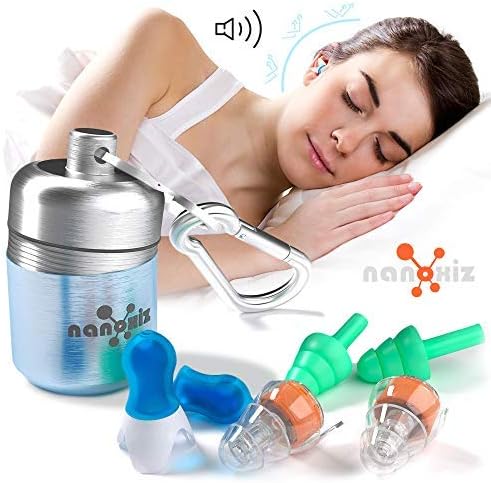 Ear Plugs for Sleeping - Anti Snoring Noise Cancelling Sleep Ear Buds - 3 Pairs Sets of Reusable High Fidelity Silicone Sound Reduction Earplugs for Musicians, Constraction Work, and Swimming