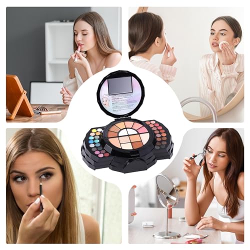 Kit de maquillage complet 110 couleurs avec miroir intégré pour le visage - 4