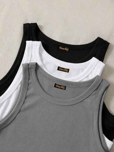 Image of Tops for Women Crop Top for Women's Tank Activewear Tee Sports Western Casual Cotton Camisole Pack of 3 Combo