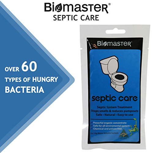 Septic Care Septic Tank Treatment, Stops Odors, Clears Drain Fields (100% Natural Concentrate, 2 Water Soluble Sachets) - Thumbnail 2