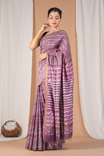 Anuttara pink bhagalpuri silk saree – image 6