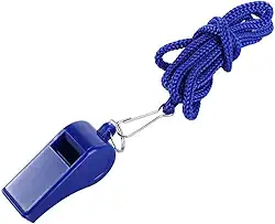 Apito de árbitro, ferramenta de sobrevivência ao ar livre, competições esportivas com cordão profissional de futebol (azul)