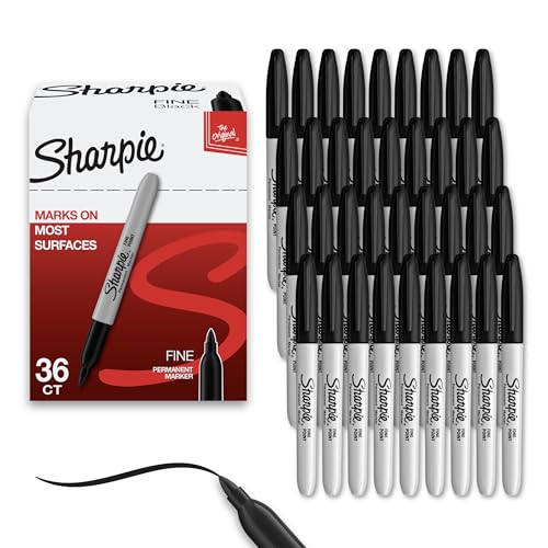 Amazon | Sharpie シャーピー ブラック 油性マーカー 36本セット