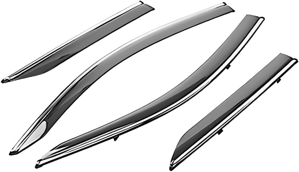 liufangfc Wind Deflectors for Toyota CHR 2018-2022 – 4pc Tape-On Smoked Visors, Weatherproof, Anti-Salt/Snow, Low-Noise