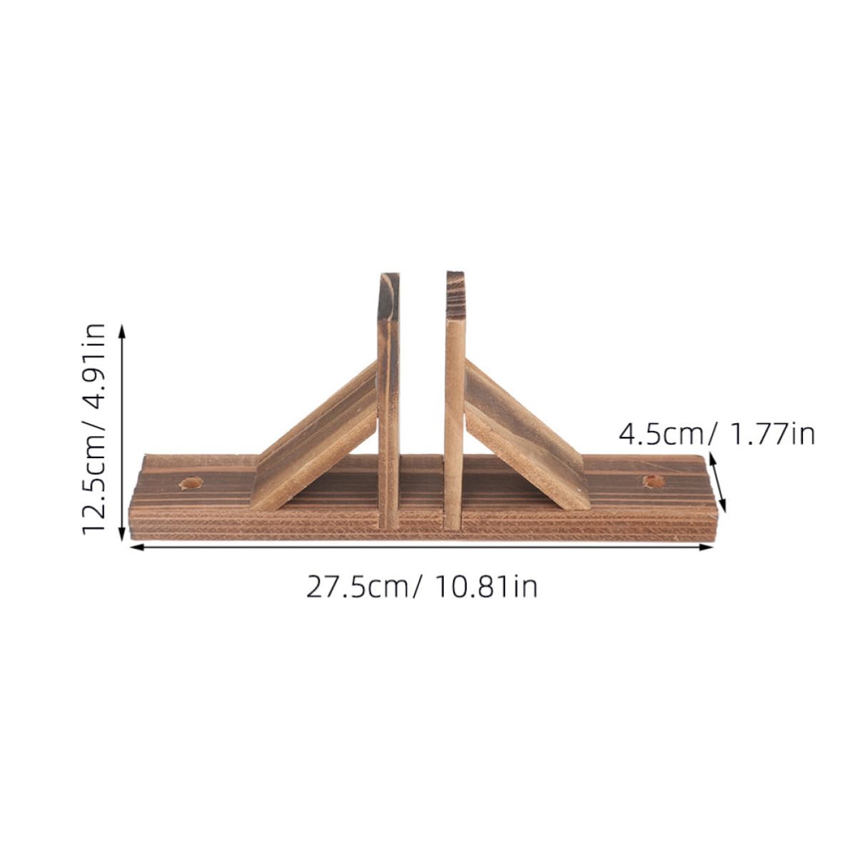 Bases para Vallas de Madera Maciza 4 Piezas Color Natural, Soporte Resistente para Cercas Pequeñas de Jardín, Accesorio Práctico para Sujeción y Base Antideslizante, Adecuado