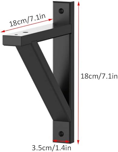 Miniatura 6 de Soporte de estante triángulo de madera maciza para decoración de pared, montaje en pared, soporte de estante de madera de ángulo recto, soportes