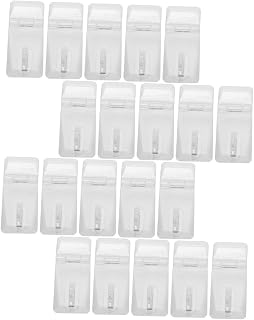 CRAFTHROU 10 Sets Transparent Lock Mini Locking Carabiner Heavy Duty Hinge Kids Jewelry Box Acrylic Clasp Hasp Cupboard Padlock Clear Lock Hasp Clear Latches Hasp Hinges Door Buckle Child PC
