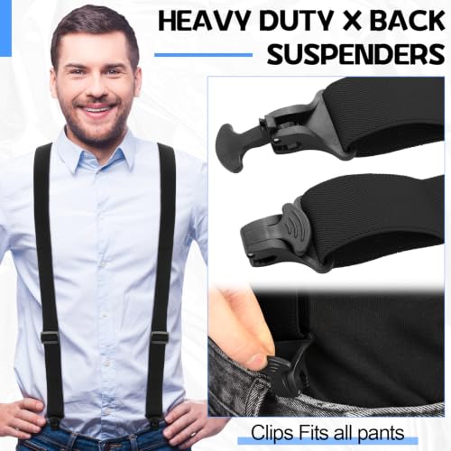 Image of Janmercy Men X-Back Hidden Suspender Airport Friendly