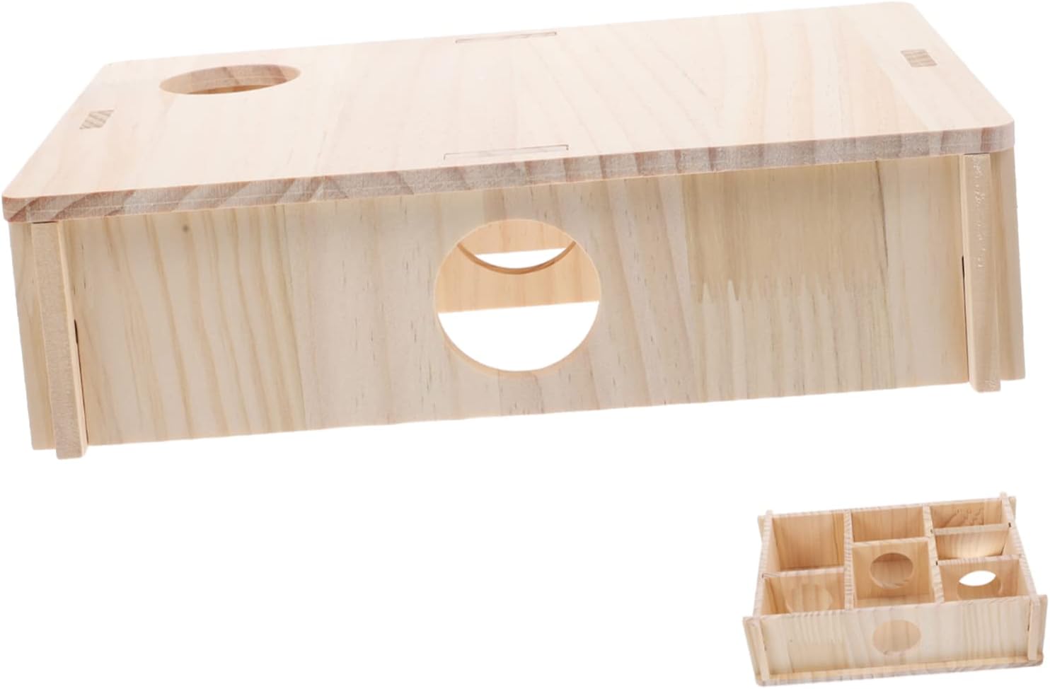 YARNOW Habitat Guinea Pig Toy Maze Hideout and Decorative Stickers Ideal for Exercise and Relaxation