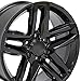 OE Wheels CV34B 20 Inch Rim Fits Silverado 1500 Trail Boss Style 6x139.7 20x9 Gloss Black - Hollander 5911 (1)
