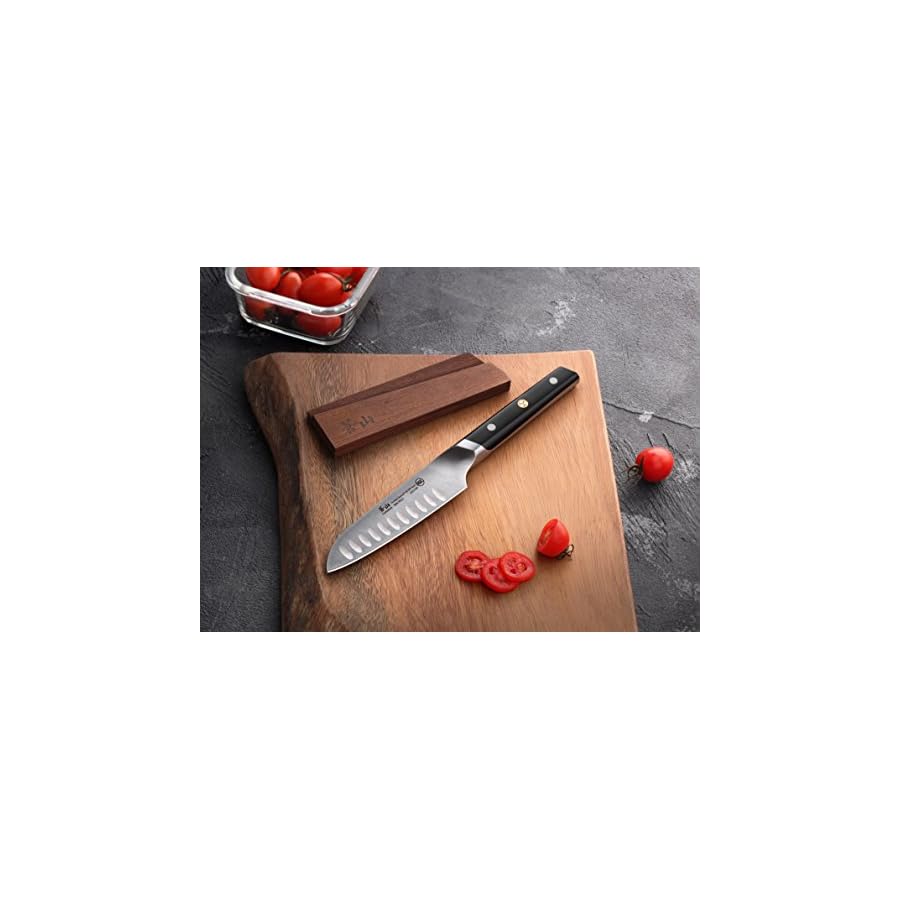 Cangshan-TC-Series-1021165-Swedish-14C28N-Steel-Forged-5-Inch-Santoku-Knife-and-Wood-Sheath-Set Cangshan TC Series 1021165 Swedish 14C28N Steel Forged 5-Inch Santoku Knife and Wood Sheath Set