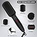 INVJOY Beard Straightener w/FREE Beard Oil & Balm, Ceramic & Ionic Comb, Fast Heated Straightener Brush for Men & Women - Anti-Scald/LCD Display