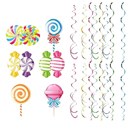 Djowyh De En ,48 Piezas Piruletas es Coloridas,Decoraciones para de - para Decoración del Hogar Dormitorio Baño Puerta Halloween Diarias en