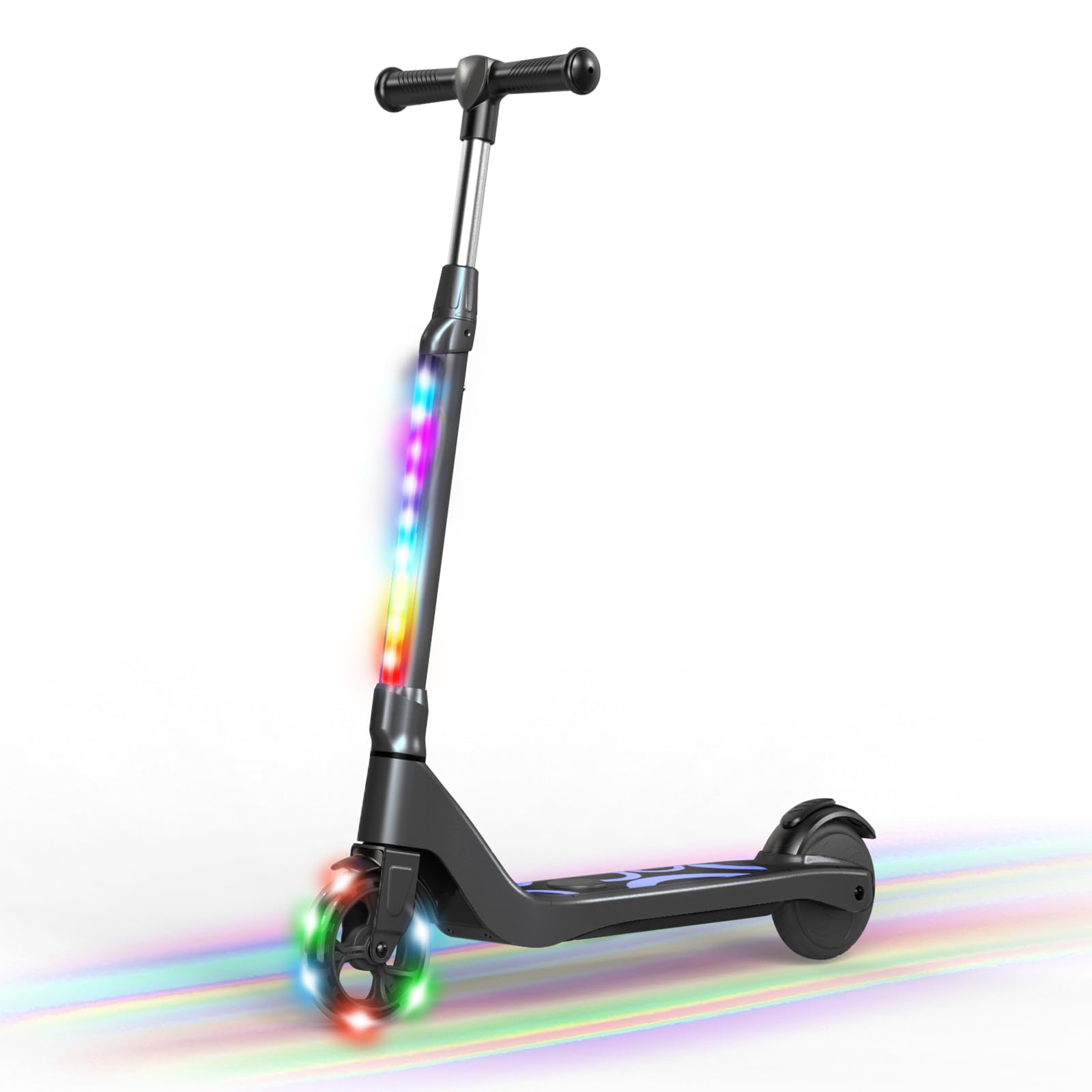 CBD Electric Scooter for Ages 6-12 Adjustable Height Light Up Wheels Kick Scooter for Kids and Teens up