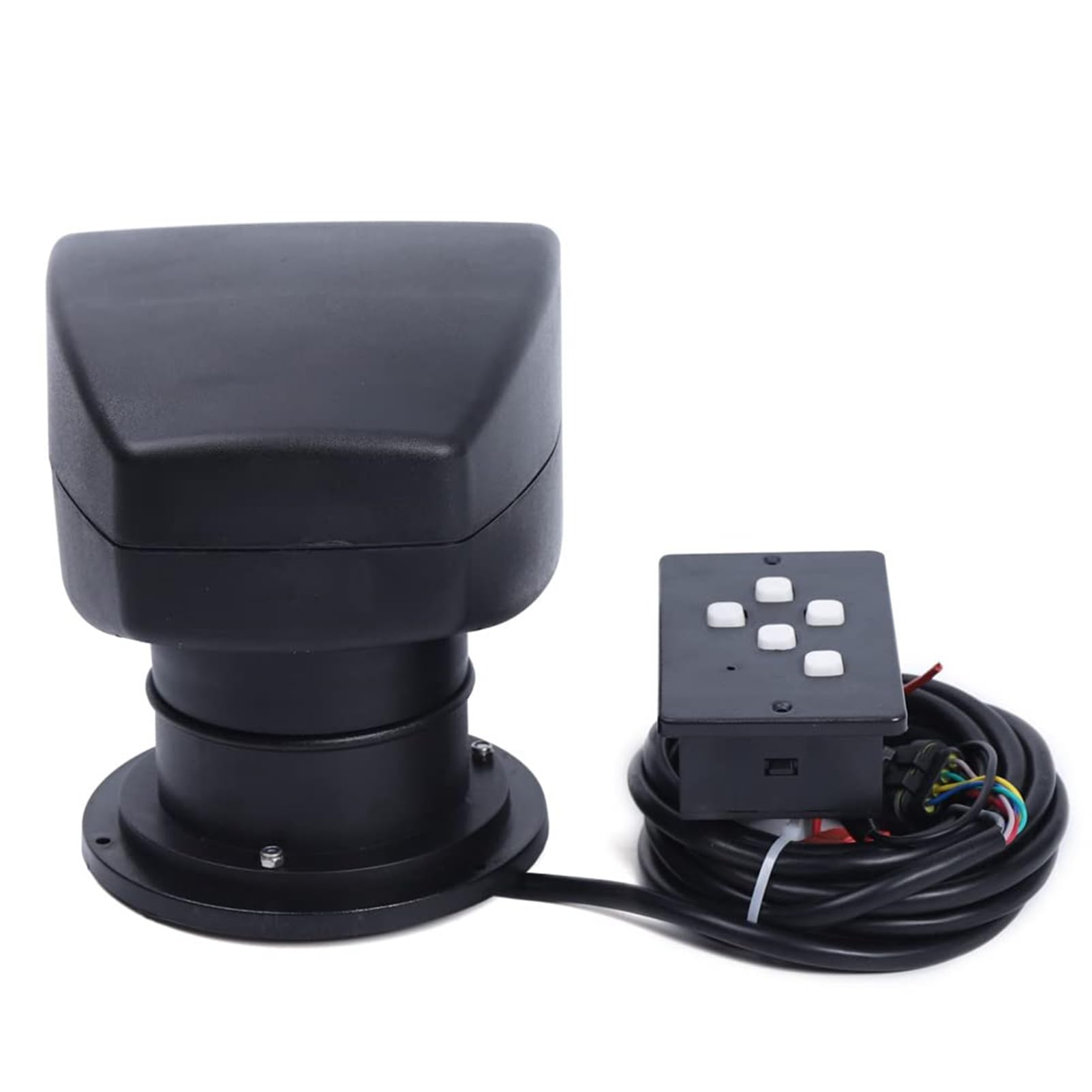 FOTN - Schwarz 12V 24V 100W Halogen Marine Lampe mit Fernbedienung für Boot LKW Auto Yacht IP67 (12V)
