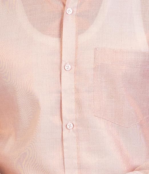 Image of Men's Traditional Indian Shirt and Dhoti Set, Full Sleeves Tissue Silk Cotton Shirt With Dhoti 2 metres for men