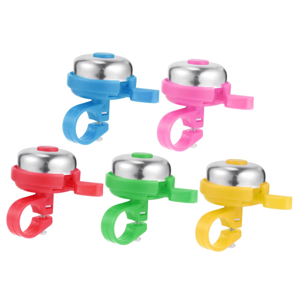 SUPVOX 2sets 5pcs Bike Bells Durable Accessories for Bikes Scooters Easy to Install Loud Sound Present Random Color 5pcs*2