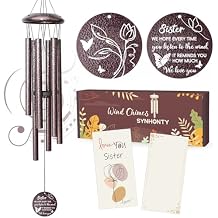 Gifts for Sister, 25Wind Chimes, Birthday Gifts for Sister, Soul Sisters Unique Gift for Women,Thanksgiving,Christmas Day Gift Ideas for Love Rreminder