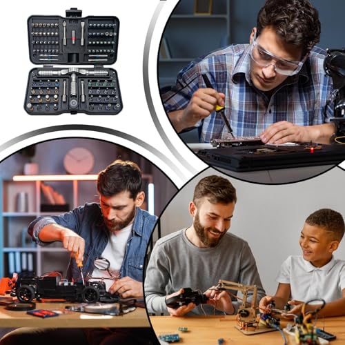 Tournevis à cliquet magnétique portable avec kit clés Allen