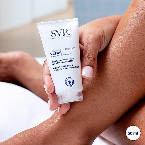 SVR XERIAL Cracked Foot Cream für gespaltene Fersen und geschädigte, wunde und hart arbeitende Haut, schützt 24-Stunden-Feuchtigkeitspflege, repariert Risse in 3 Tagen, 50 ml – Bild 3