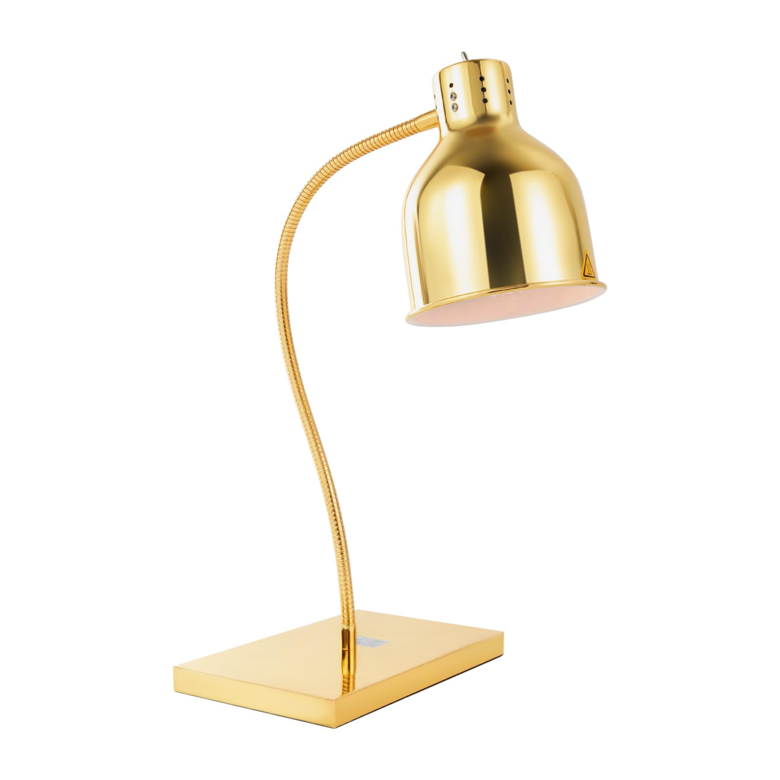 Food Heat Lamp, 250W Electric Commercial Food Warmer Light, French Fry Heating Lamp, Food Warming Lamp, Catering Food Warming Equipment for Kitchen, Buffet, Restaurant (Gold)