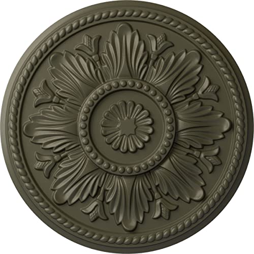 Image of Ekena Millwork CM18EDWHF Edinburgh Ceiling Medallion, Witch Hazel