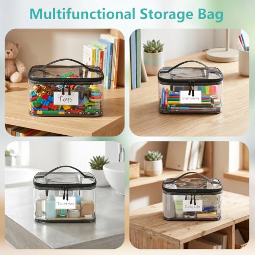 Bolsas de almacenamiento de PVC para juguetes impermeables que evitan perder piezas de puzles 8