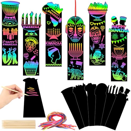 AUGSUN 96Pcs Scratch Bookmarks