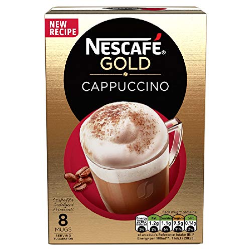 NESCAFÉ GOLD Cappuccino Coffee, 8 Sachets