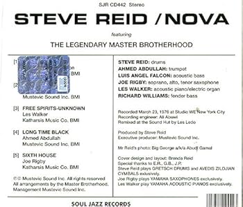 英LP Steve Reid, The Legendary Mast Nova SJRLP442 Soul Jazz Records /00260 Steve Reid Featuring The Legendary Master Brotherhood – Nova