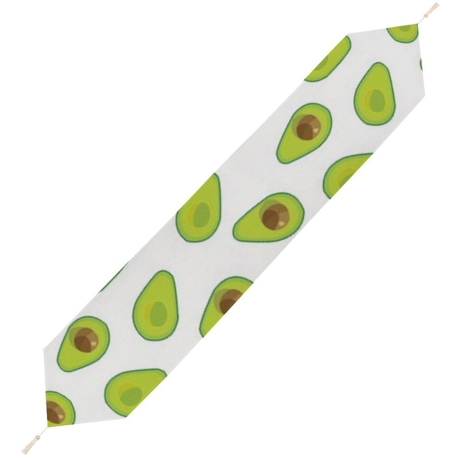 JZemdybill 178*33cm Table Runner with Tassel, Avocado Table Runner, Table Decoration for Kitchen, Party, Restaurant