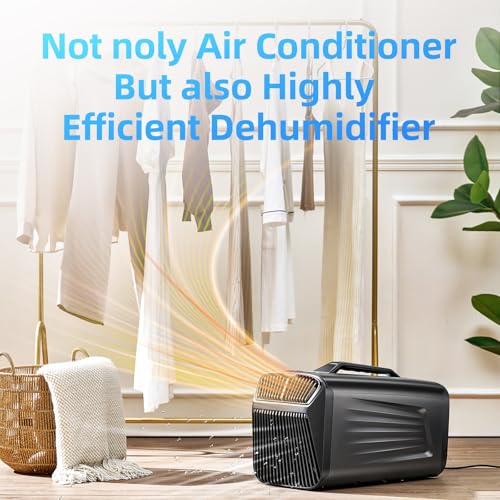 Image of Outohome Portable Camping Air Conditioner, 5200 BTU Tent AC Unit | 400W Low power compact portable AC with fast cooling,indoor and outdoor use,tent,RV,truck,small warehouse and pet house