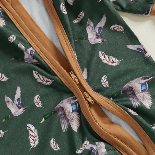 Baby Boy Girl Hunter Clothes Mallard Duck Romper Jumpsuit Long Sleeve Zip Up One Piece Overalls Hunting Baby Clothes4